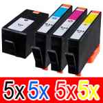 20 Pack Compatible HP 934XL 935XL Ink Cartridge Set (5BK,5C,5M,5Y) C2P23AA C2P24AA C2P25AA C2P26AA