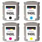 4 Pack Compatible HP 940XL Ink Cartridge Set (1BK,1C,1M,1Y) C4906AA C4907AA C4908AA C4909AA