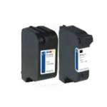 2 Pack Compatible HP 15 & 17 Black & Colour Ink Cartridge Set C6615DA C6625AA