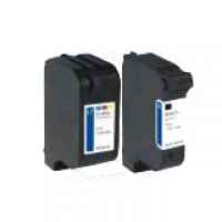 2 Pack Compatible HP 15 & 17 Black & Colour Ink Cartridge Set C6615DA C6625AA