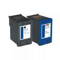 2 Pack Compatible HP 56 & 57 Black & Colour Ink Cartridge Set C6656AA C6657AA