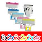 16 Pack Compatible HP 02 Ink Cartridge Set (6BK,2C,2M,2Y,2LC,2LM) C8721WA C8771WA C8772WA C8773WA C8774WA C8775WA