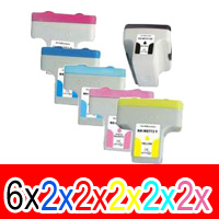 16 Pack Compatible HP 02 Ink Cartridge Set (6BK,2C,2M,2Y,2LC,2LM) C8721WA C8771WA C8772WA C8773WA C8774WA C8775WA