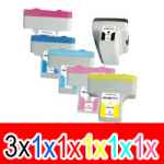 8 Pack Compatible HP 02 Ink Cartridge Set (3BK,1C,1M,1Y,1LC,1LM) C8721WA C8771WA C8772WA C8773WA C8774WA C8775WA