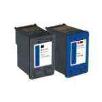 2 Pack Compatible HP 21 & 22 Black & Colour Ink Cartridge Set C9351AA C9352AA
