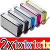 6 Pack Compatible HP 564XL Ink Cartridge Set (2BK,1PBK,1C,1M,1Y) CN684WA CB322WA CB323WA CB324WA CB325WA
