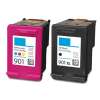 2 Pack Compatible HP 901XL Black & 901 Colour Ink Cartridge Set CC654AA CC656AA