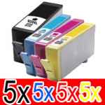 20 Pack Compatible HP 920XL Ink Cartridge Set (5BK,5C,5M,5Y) CD975AA CD972AA CD973AA CD974AA