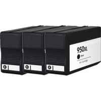 3 x Compatible HP 950XL Black Ink Cartridge CN045AA