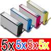 20 Pack Compatible HP 564XL Ink Cartridge Set (5BK,5C,5M,5Y) CN684WA CB323WA CB324WA CB325WA