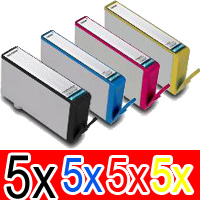 20 Pack Compatible HP 564XL Ink Cartridge Set (5BK,5C,5M,5Y) CN684WA CB323WA CB324WA CB325WA