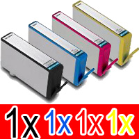 4 Pack Compatible HP 564XL Ink Cartridge Set (1BK,1C,1M,1Y) CN684WA CB323WA CB324WA CB325WA