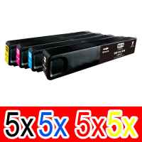 20 Pack Compatible HP 981X Ink Cartridge Set (5BK,5C,5M,5Y) L0R12A L0R09A L0R10A L0R11A