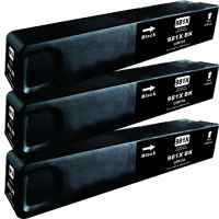 3 x Compatible HP 981X Black Ink Cartridge L0R12A