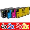 10 Pack Compatible HP 955XL Ink Cartridge Set (4BK,2C,2M,2Y) L0S72AA L0S63AA L0S66AA L0S69AA