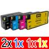 5 Pack Compatible HP 955XL Ink Cartridge Set (2BK,1C,1M,1Y) L0S72AA L0S63AA L0S66AA L0S69AA