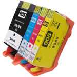 4 Pack Compatible HP 905XL Ink Cartridge Set (1BK,1C,1M,1Y) T6M05AA T6M09AA T6M13AA T6M17AA