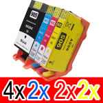 10 Pack Compatible HP 905XL Ink Cartridge Set (4BK,2C,2M,2Y) T6M17AA T6M05AA T6M09AA T6M13AA
