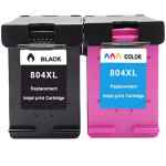 2 Pack Compatible HP 804XL Black & Colour Ink Cartridge Set T6N12AA T6N11AA