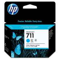 1 x Genuine HP 711 Cyan 3-Pack Ink Cartridge CZ134A