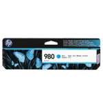 1 x Genuine HP 980 Cyan Ink Cartridge D8J07A