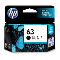 1 x Genuine HP 63 Black Ink Cartridge F6U62AA