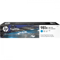 1 x Genuine HP 981X Cyan Ink Cartridge L0R09A