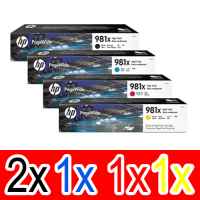 5 Pack Genuine HP 981X Ink Cartridge Set (2BK,1C,1M,1Y) L0R12A L0R09A L0R10A L0R11A