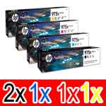 5 Pack Genuine HP 975X Ink Cartridge Set (2BK,1C,1M,1Y) L0S09AA L0S00AA L0S03AA L0S06AA