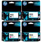 4 Pack Genuine HP 955 Ink Cartridge Set (1BK,1C,1M,1Y) L0S60AA L0S51AA L0S54AA L0S57AA