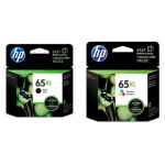 2 Pack Genuine HP 65XL Black & Colour Ink Cartridge Set (1BK,1C) N9K04AA N9K03AA