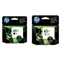 2 Pack Genuine HP 65XL Black & Colour Ink Cartridge Set (1BK,1C) N9K04AA N9K03AA