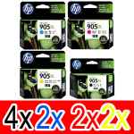 10 Pack Genuine HP 905XL Ink Cartridge Set (4BK,2C,2M,2Y) T6M17AA T6M05AA T6M09AA T6M13AA