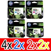 10 Pack Genuine HP 905XL Ink Cartridge Set (4BK,2C,2M,2Y) T6M17AA T6M05AA T6M09AA T6M13AA