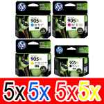 20 Pack Genuine HP 905XL Ink Cartridge Set (5BK,5C,5M,5Y) T6M17AA T6M05AA T6M09AA T6M13AA