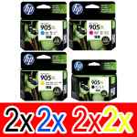 8 Pack Genuine HP 905XL Ink Cartridge Set (2BK,2C,2M,2Y) T6M17AA T6M05AA T6M09AA T6M13AA