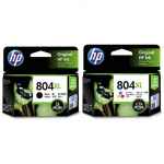 2 Pack Genuine HP 804XL Black & Colour Ink Cartridge Set (1BK,1C) T6N12AA T6N11AA