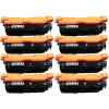 2 Lots of 4 Pack Compatible HP CF320A CF321A CF323A CF322A Toner Cartridge Set 652A 653A