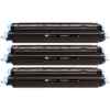 3 x Compatible HP Q6000A Black Toner Cartridge 124A