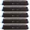 5 x Compatible HP Q6000A Black Toner Cartridge 124A