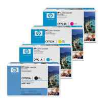 4 Pack Genuine HP C9720A C9721A C9722A C9723A Toner Cartridge Set 641A