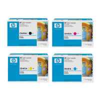 4 Pack Genuine HP CB400A CB401A CB402A CB403A Toner Cartridge Set 642A