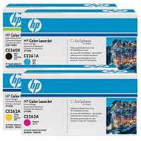 4 Pack Genuine HP CE260X CE261A CE262A CE263A Toner Cartridge Set 649X 648A