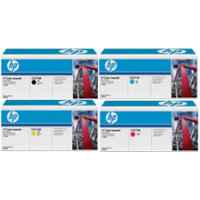 4 Pack Genuine HP CE270A CE271A CE272A CE273A Toner Cartridge Set 650A