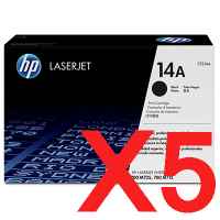 5 x Genuine HP CF214A Toner Cartridge 14A