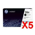 5 x Genuine HP CF226X Toner Cartridge 26X