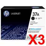 3 x Genuine HP CF237A Toner Cartridge 37A