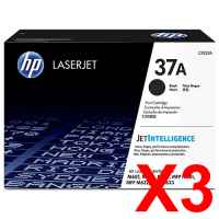 3 x Genuine HP CF237A Toner Cartridge 37A