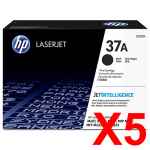 5 x Genuine HP CF237A Toner Cartridge 37A