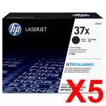 5 x Genuine HP CF237X Toner Cartridge 37X